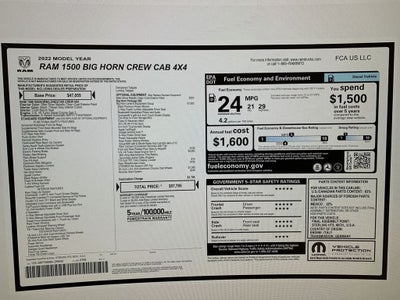 2022 RAM 1500 Big Horn
