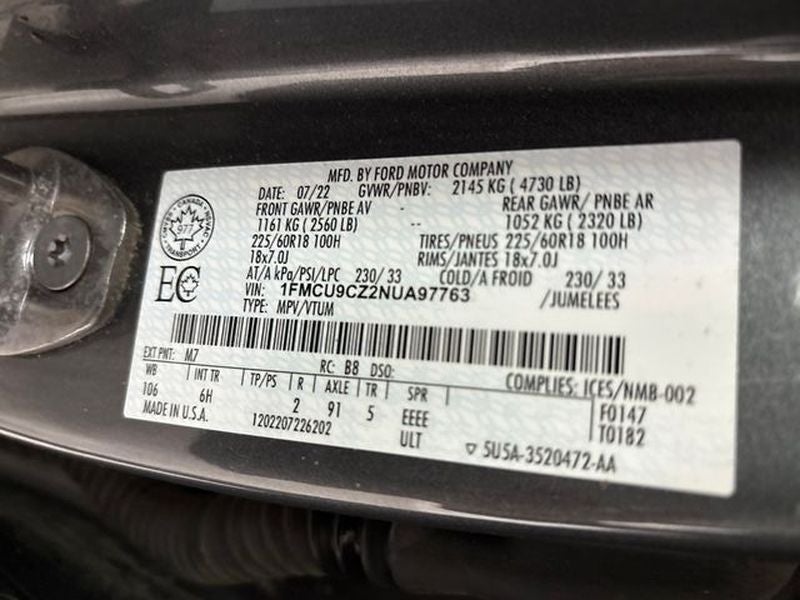2022 Ford Escape SEL Hybrid