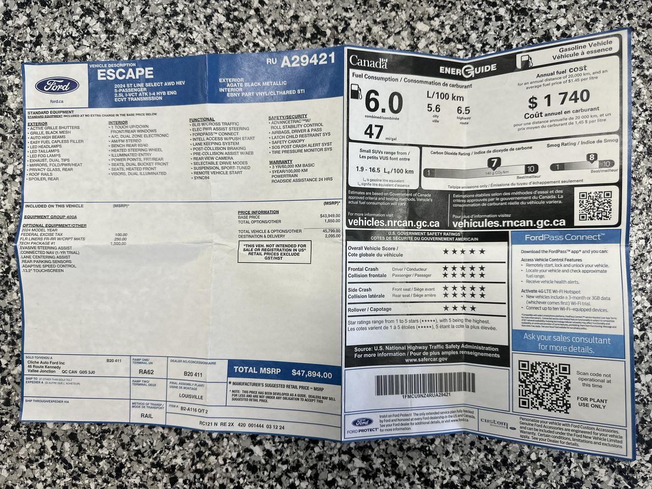 2024 Ford Escape ST-Line Select