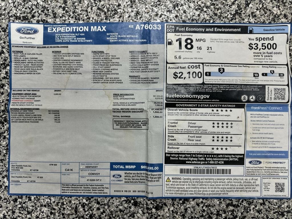 2019 Ford Expedition Max XLT