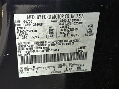 2000 Ford Excursion XLT