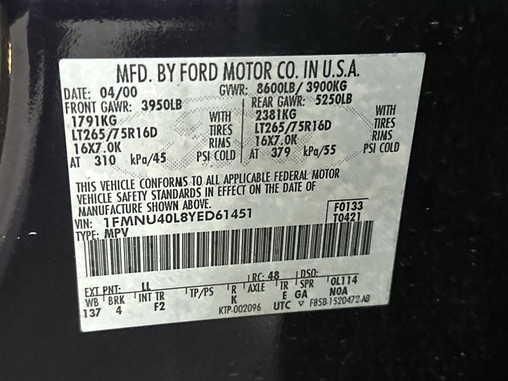 2000 Ford Excursion XLT