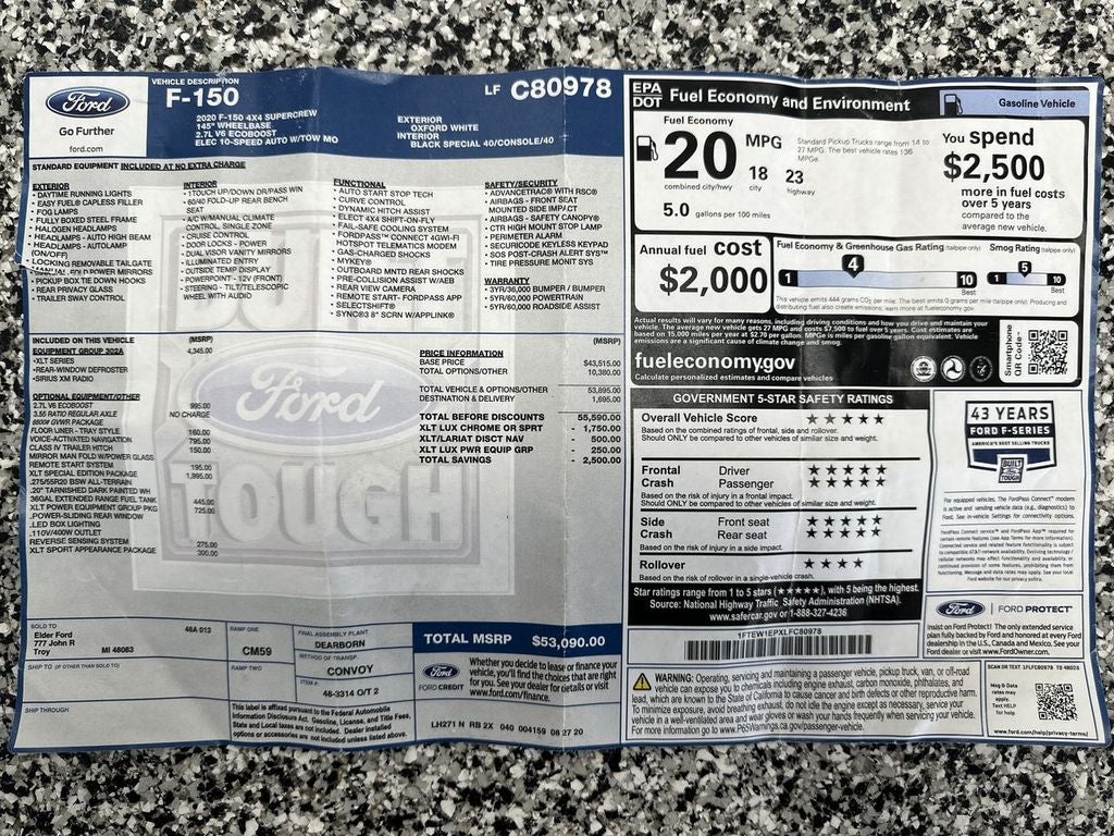 2020 Ford F-150 XL