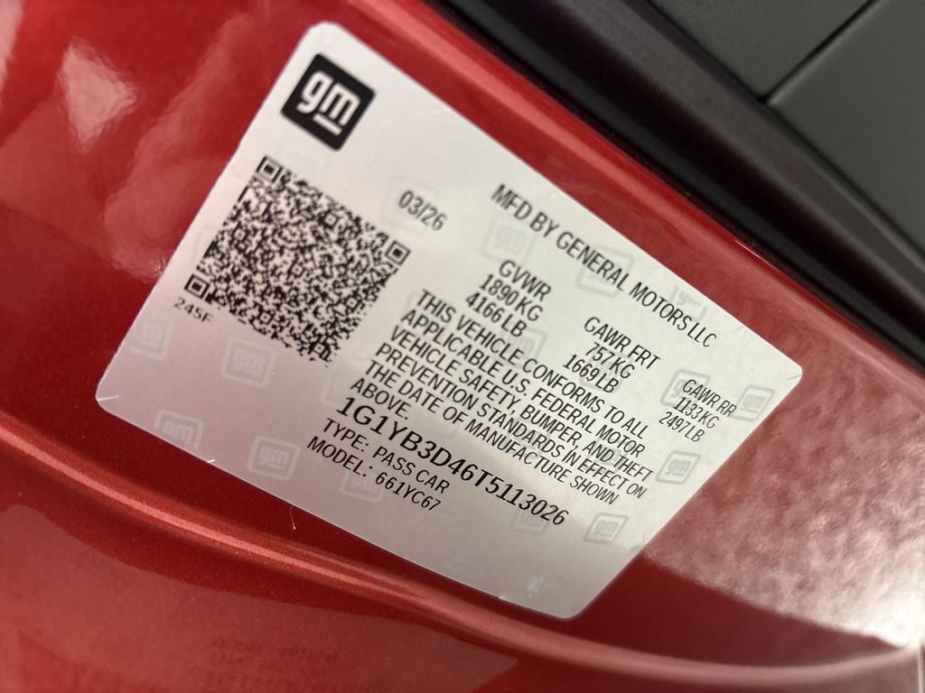 2026 Chevrolet Corvette Stingray 2LT