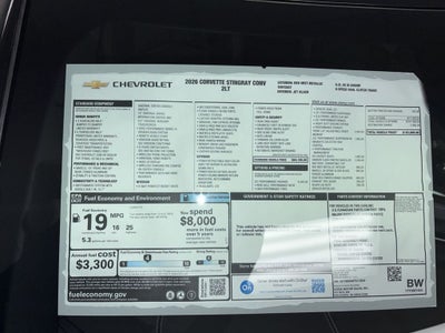 2026 Chevrolet Corvette Stingray 2LT