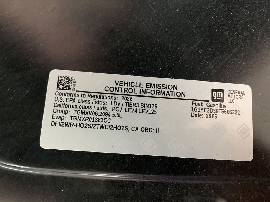 2026 Chevrolet Corvette Z06 2LZ