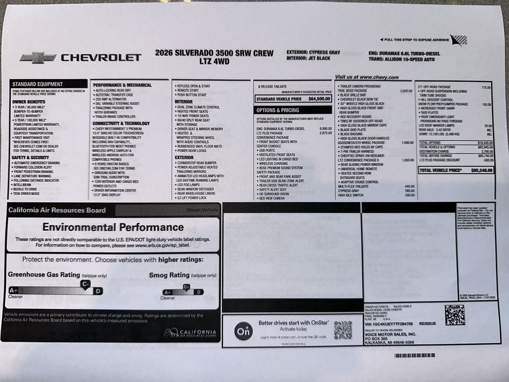 2026 Chevrolet Silverado 3500 HD LTZ
