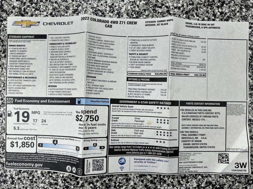 2022 Chevrolet Colorado 4WD Z71