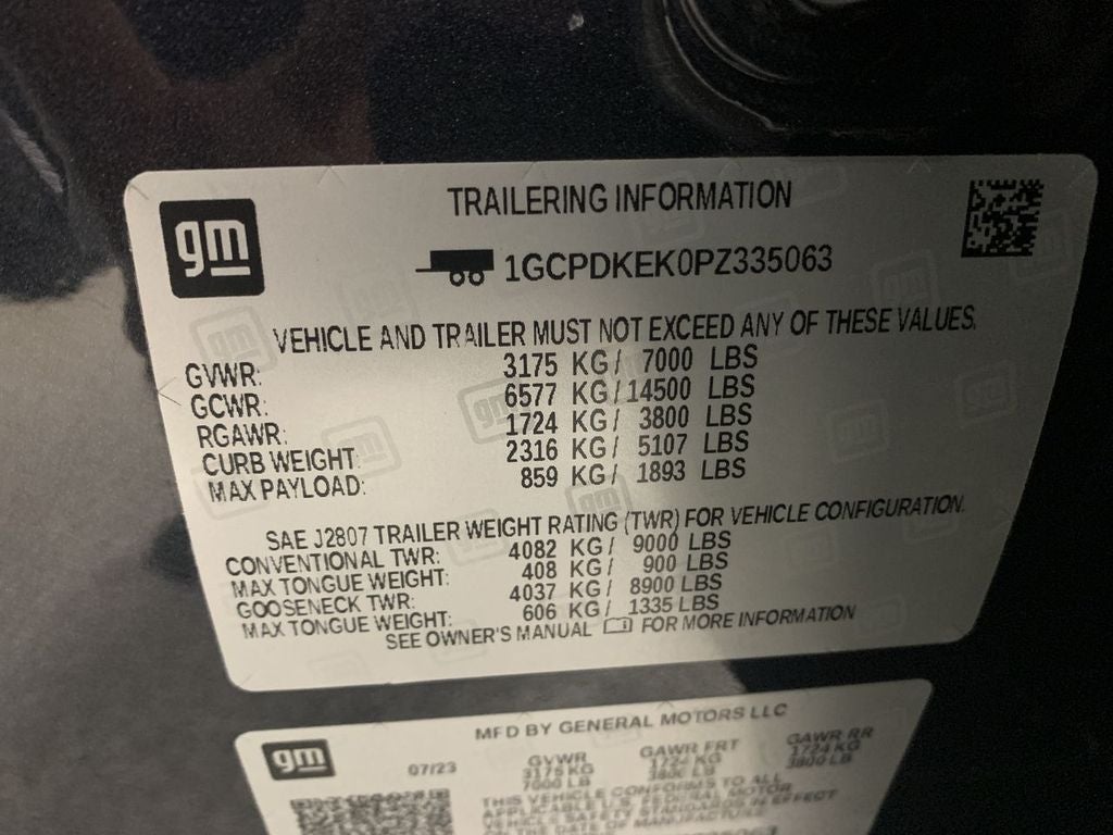 2023 Chevrolet Silverado 1500 LT (2FL)