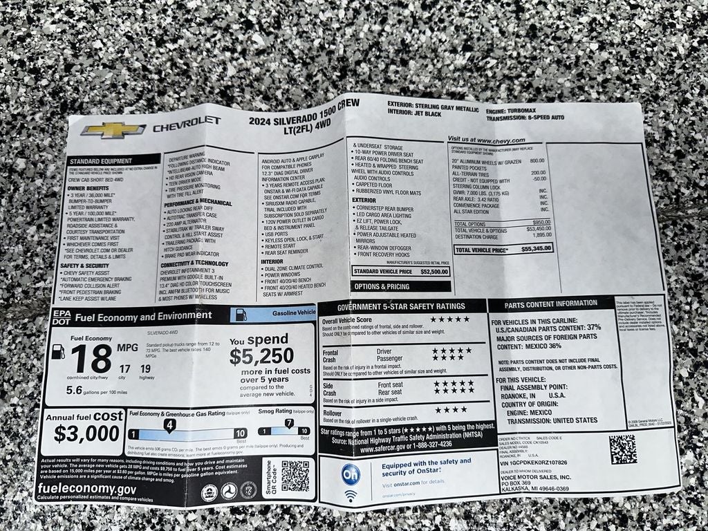 2024 Chevrolet Silverado 1500 LT (2FL)