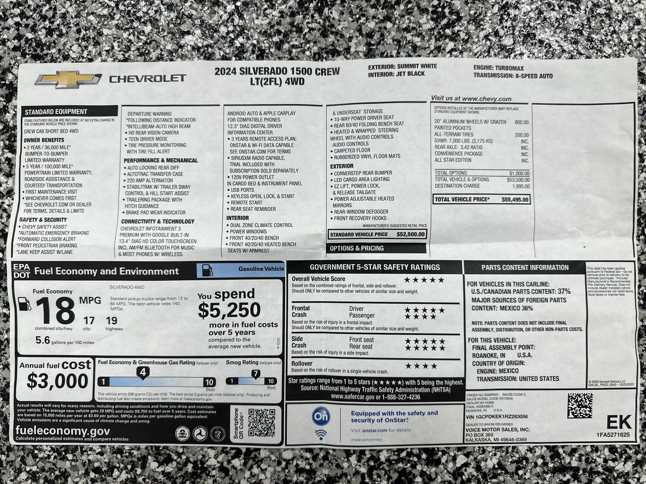 2024 Chevrolet Silverado 1500 LT (2FL)