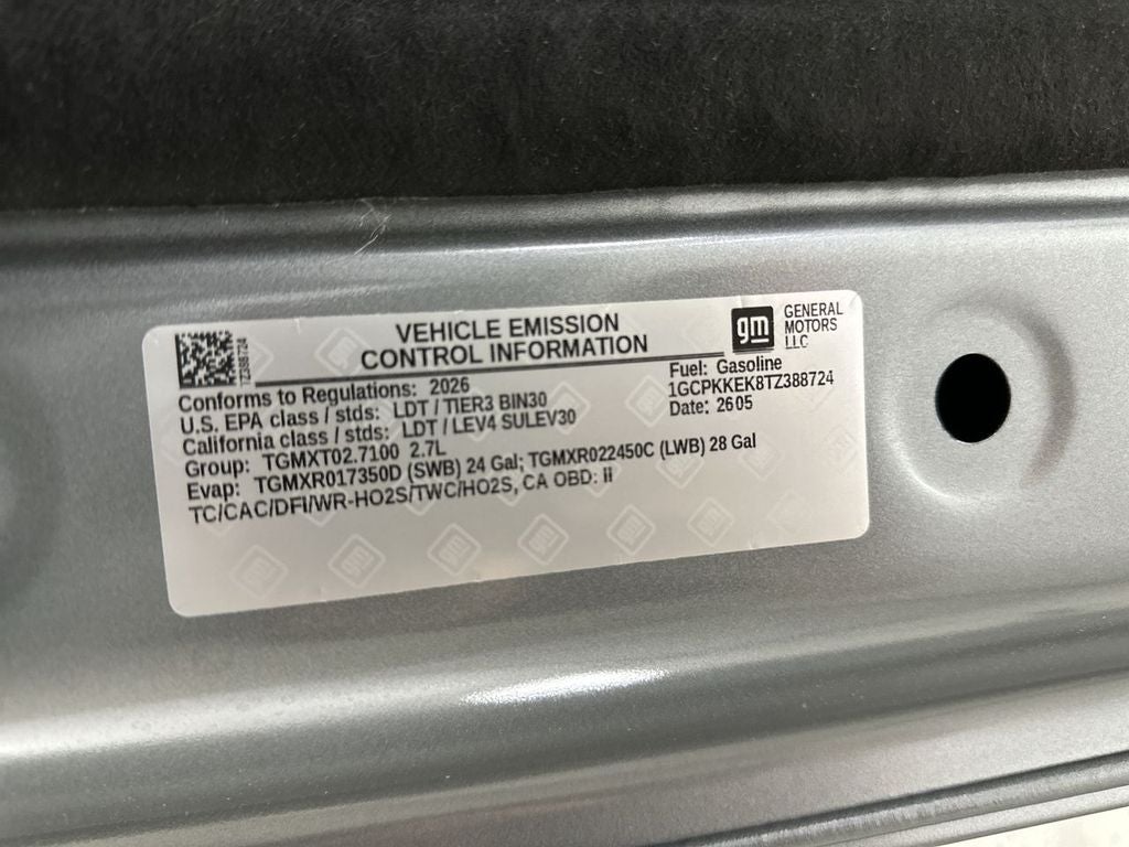 2026 Chevrolet Silverado 1500 LT (2FL)