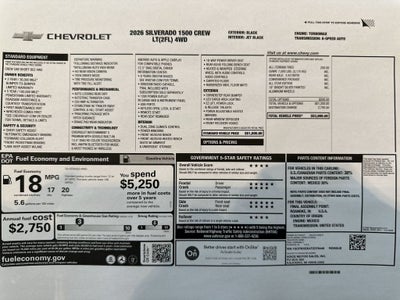 2026 Chevrolet Silverado 1500 LT (2FL)