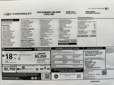 2026 Chevrolet Silverado 1500 LT (2FL)