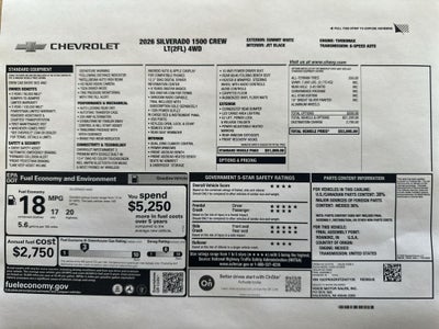 2026 Chevrolet Silverado 1500 LT (2FL)