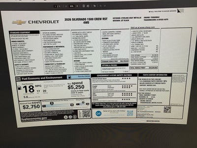 2026 Chevrolet Silverado 1500 RST