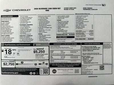 2026 Chevrolet Silverado 1500 RST