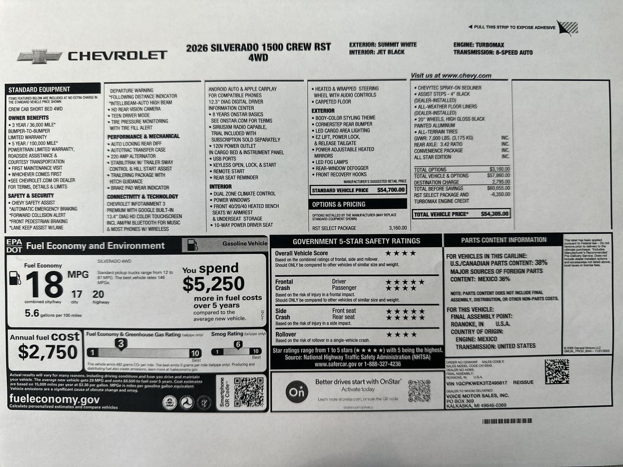 2026 Chevrolet Silverado 1500 RST