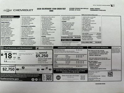 2026 Chevrolet Silverado 1500 RST