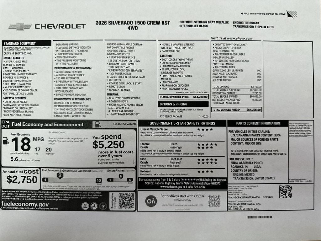 2026 Chevrolet Silverado 1500 RST