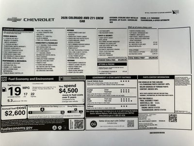 2026 Chevrolet Colorado Z71
