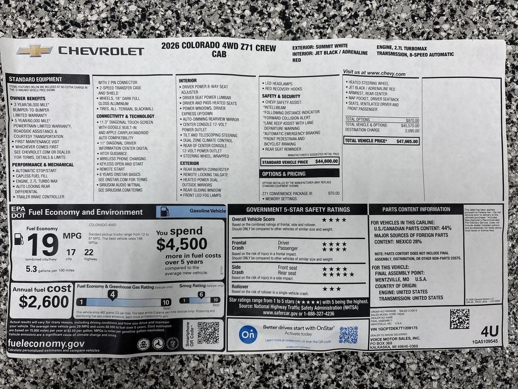 2026 Chevrolet Colorado Z71