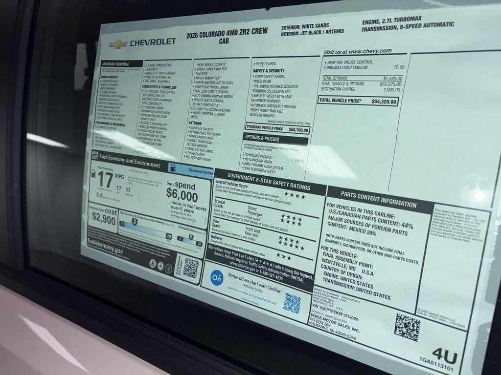 2026 Chevrolet Colorado ZR2