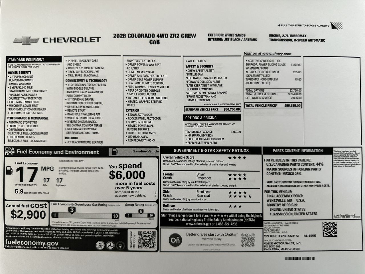2026 Chevrolet Colorado ZR2