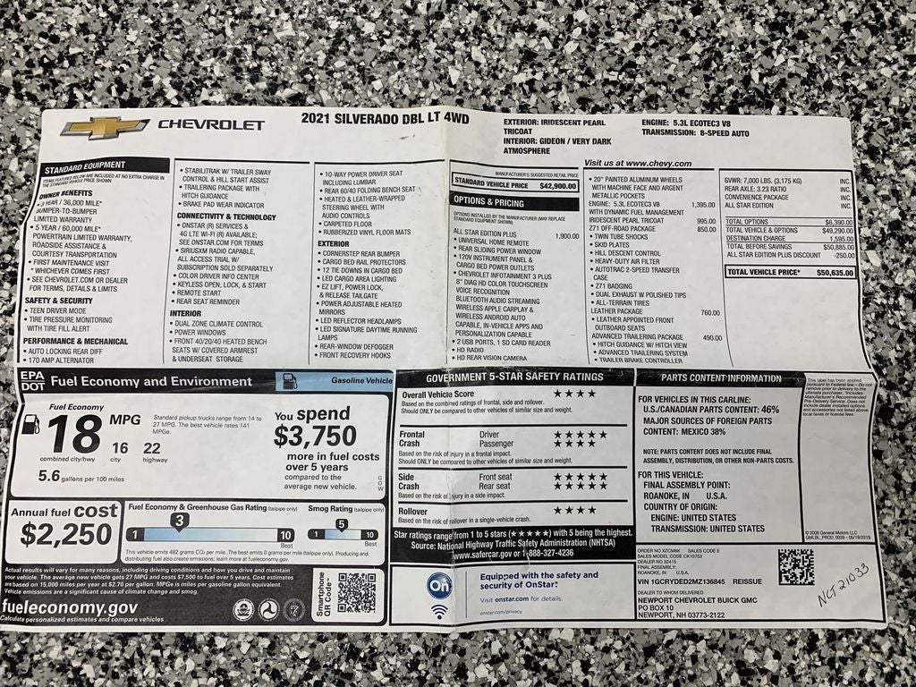 2021 Chevrolet Silverado 1500 LT