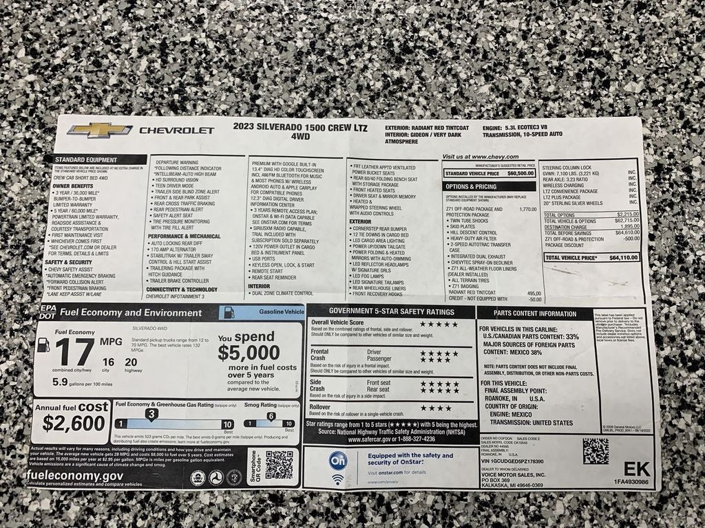 2023 Chevrolet Silverado 1500 LTZ