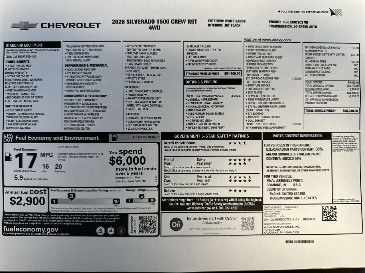 2026 Chevrolet Silverado 1500 RST