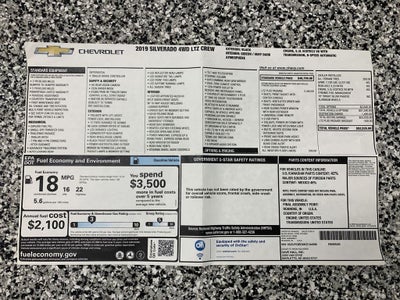 2019 Chevrolet Silverado 1500 LTZ