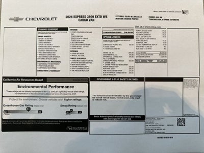 2026 Chevrolet Express Cargo WT