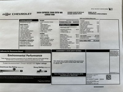 2026 Chevrolet Express Cargo WT
