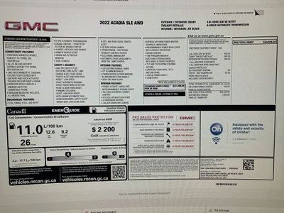 2022 GMC Acadia SLE