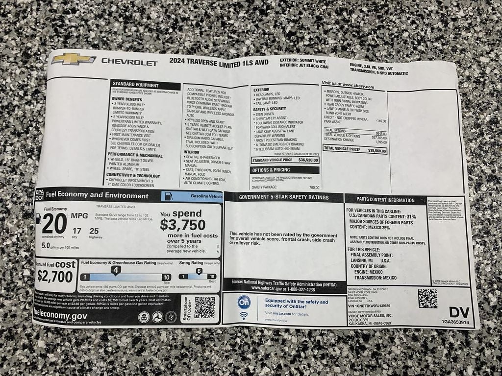 2024 Chevrolet Traverse Limited LS