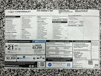 2026 Chevrolet Traverse LT