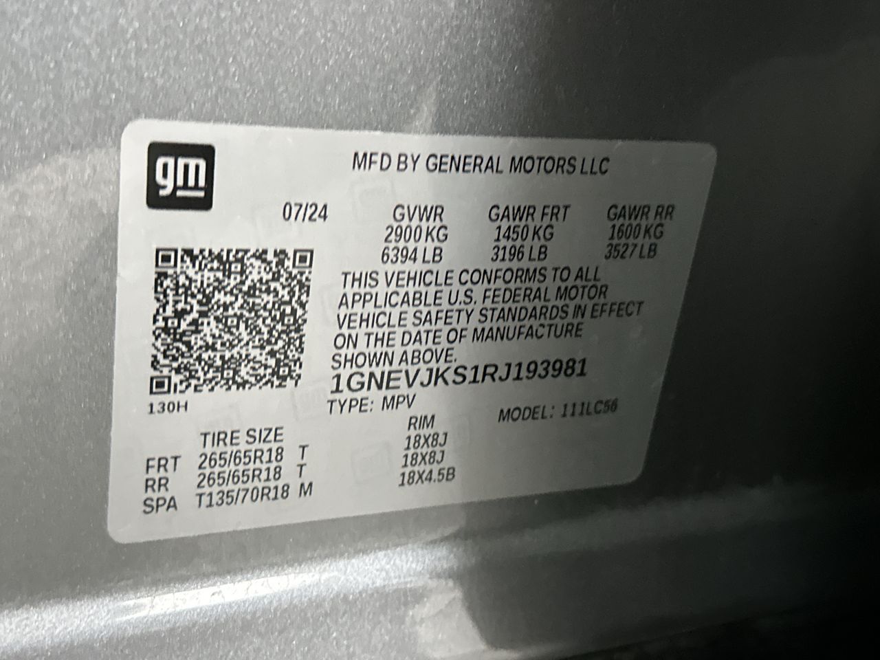 2024 Chevrolet Traverse Z71