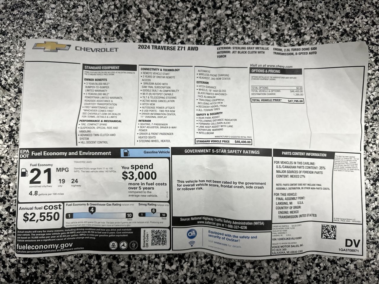 2024 Chevrolet Traverse Z71