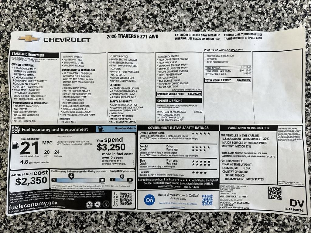 2026 Chevrolet Traverse Z71