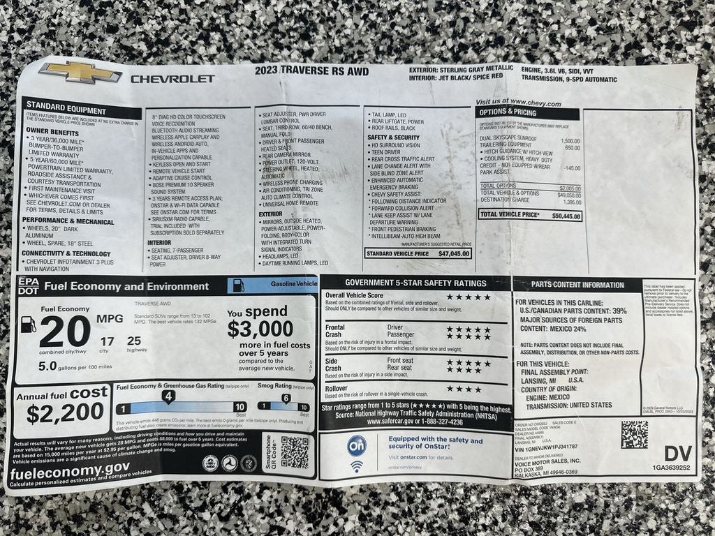 2023 Chevrolet Traverse RS