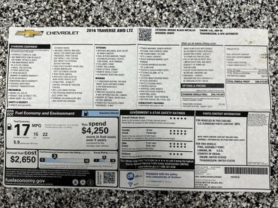 2016 Chevrolet Traverse LTZ