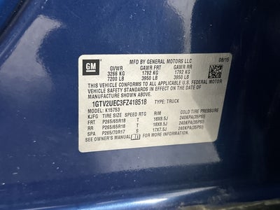 2015 GMC Sierra 1500 SLE
