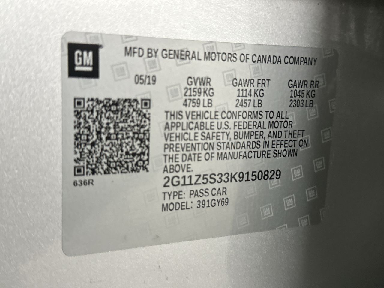 2019 Chevrolet Impala LT
