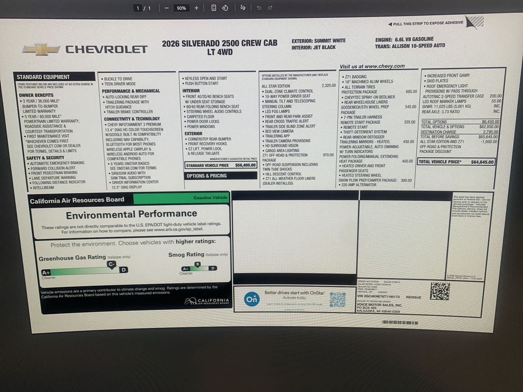 2026 Chevrolet Silverado 2500 HD LT