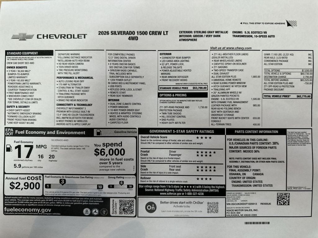 2026 Chevrolet Silverado 1500 LT