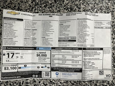 2025 Chevrolet Silverado 1500 RST