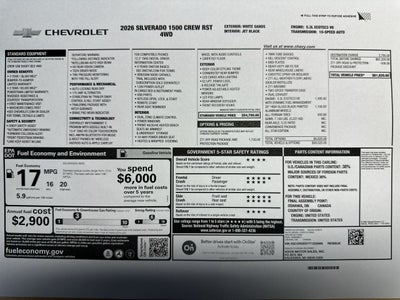 2026 Chevrolet Silverado 1500 RST