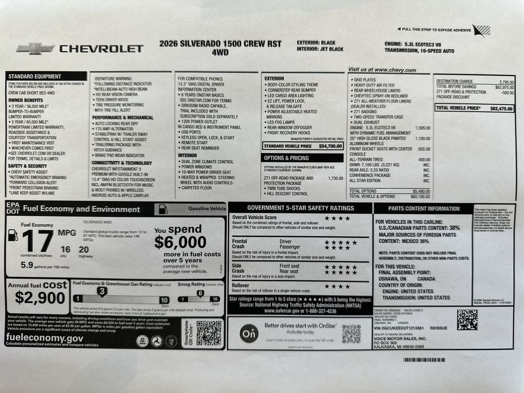 2026 Chevrolet Silverado 1500 RST