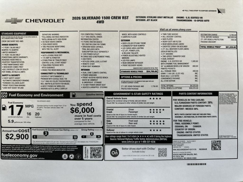 2026 Chevrolet Silverado 1500 RST